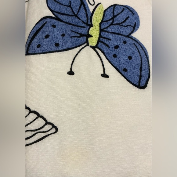 Liz Claiborne White Linen Skirt with Butterfly Print - Picture 13 of 13